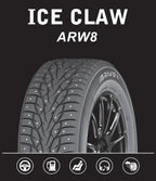 LT245/75R16 ICE CLAW ARW 8
